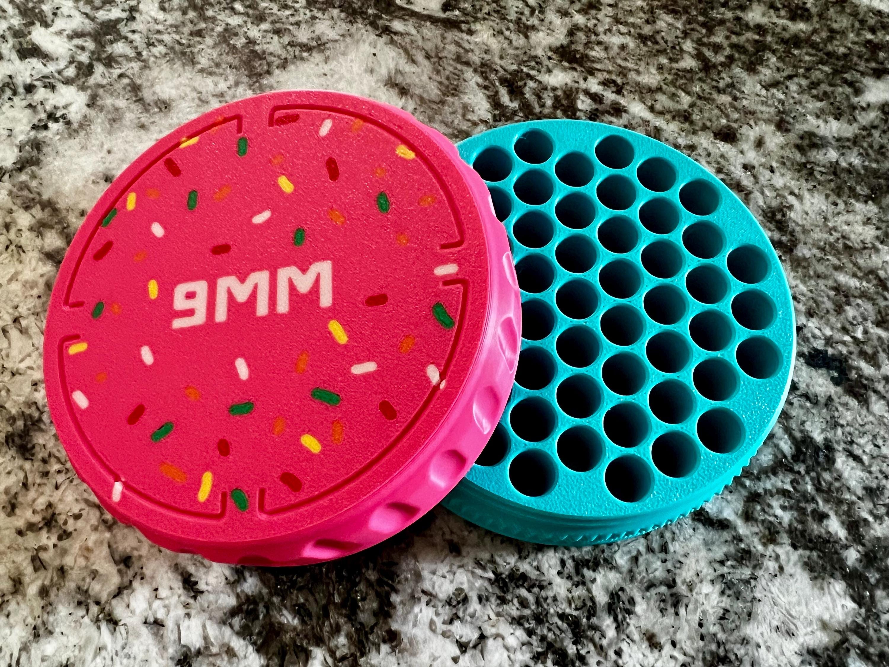 9mm Donut Stackable Storage Case | Range Bag Organizer | Compact Holder